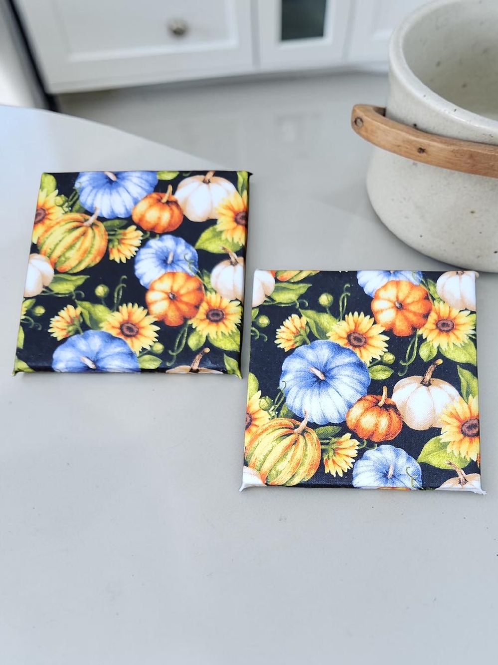 Pumpkin Coaster Set